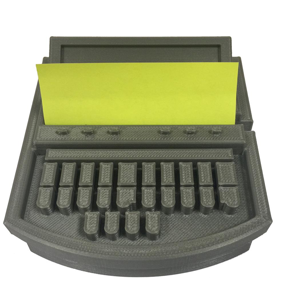 Steno Machine PostIt Holder Stenograph L.L.C.